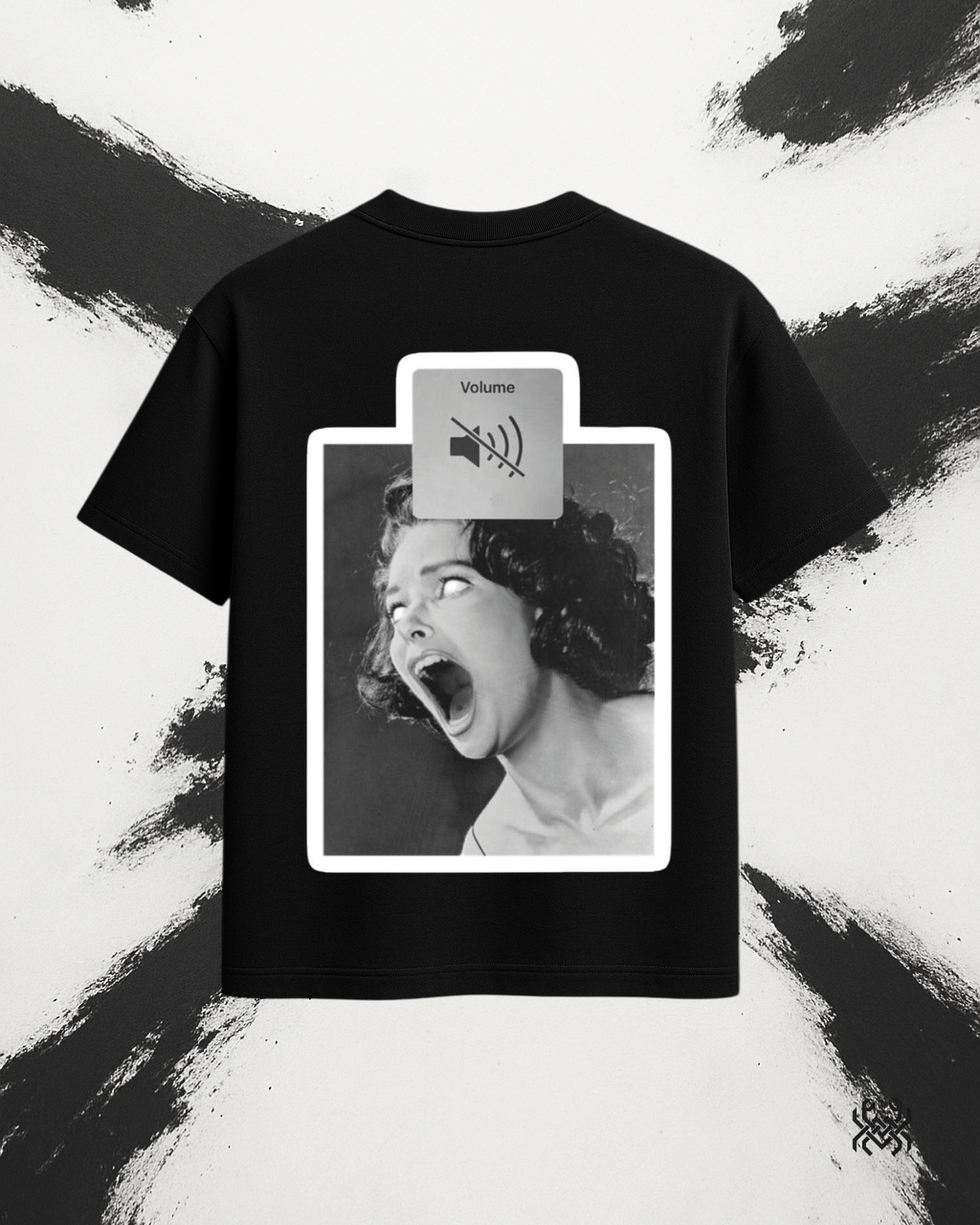 Silent Scream – Muted Expression Oversized Tee