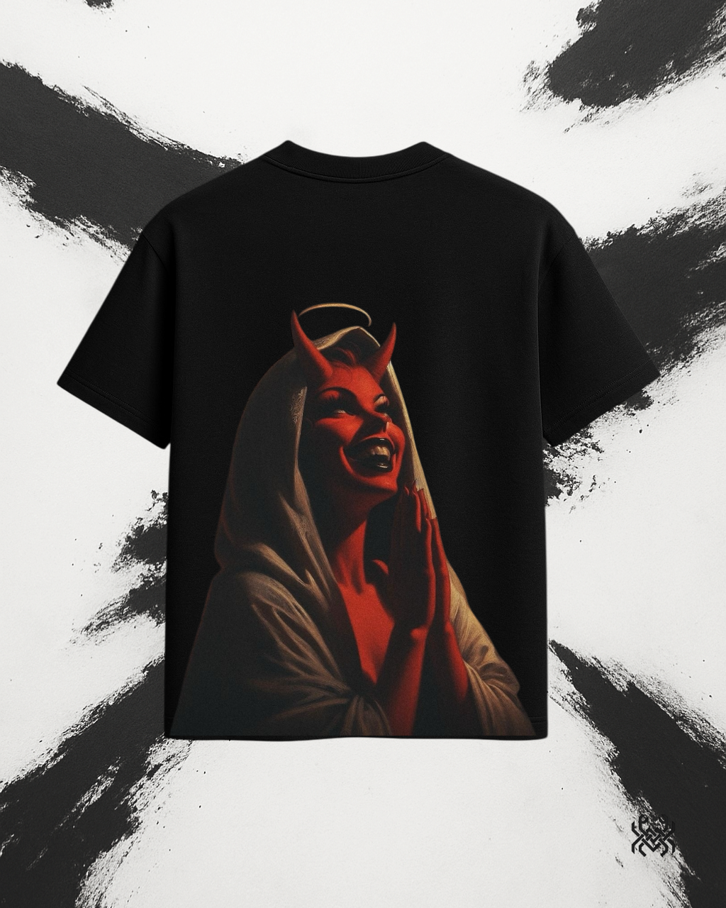Holy Sin – Devil Nun Oversized Graphic Tee