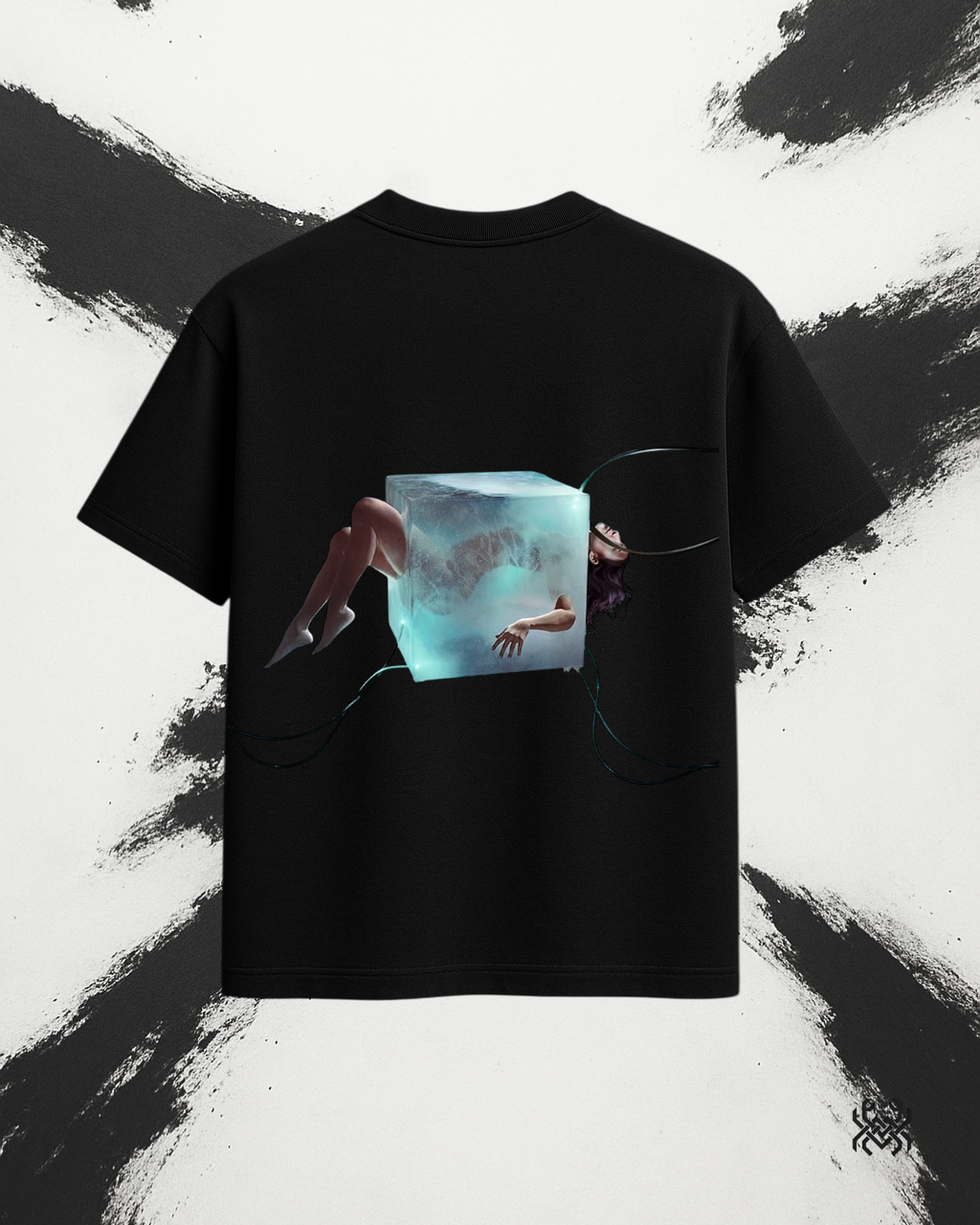 Frozen Rebirth – Oversized Ice Cube Tee