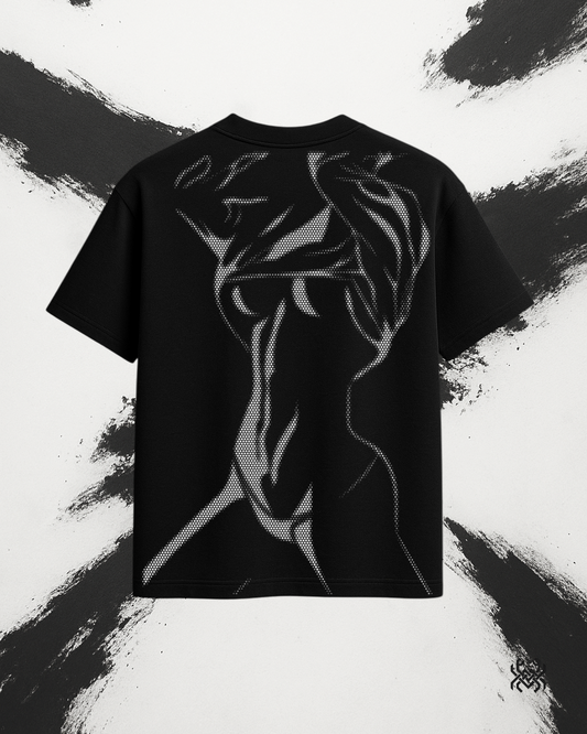 Shadow Flex – Halftone Form Oversized Tee