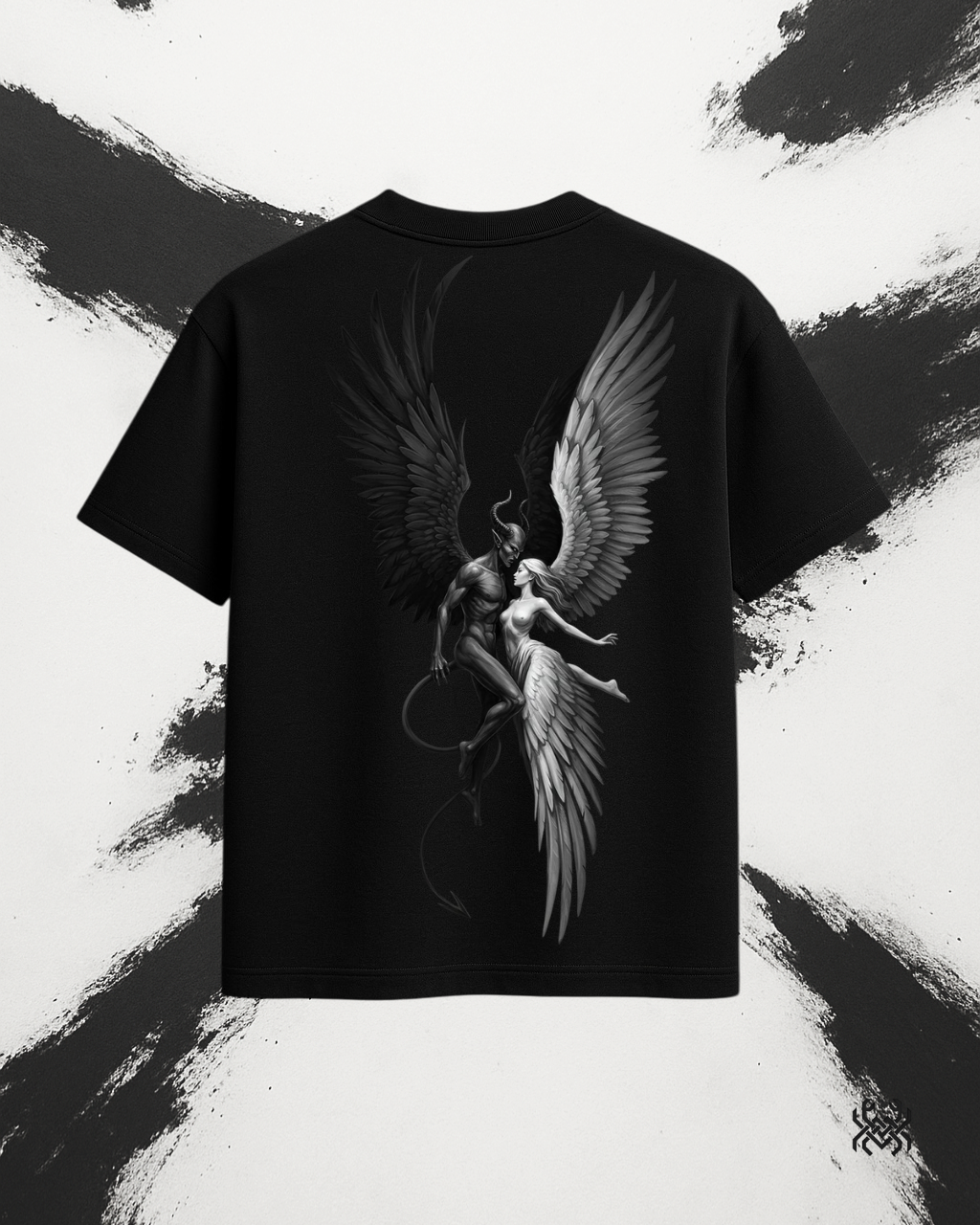 Forbidden Grace – Angel x Demon Oversized Tee