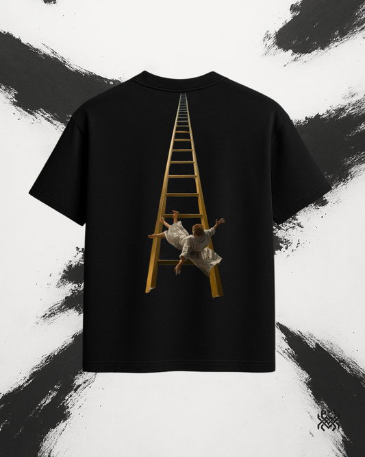 Heaven’s Fall – Oversized Surreal Ladder Tee