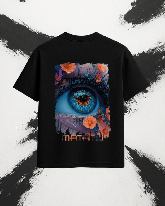 Lucid Vision – Oversized Floral Eye Tee