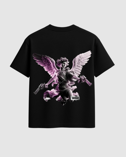 Saints Don’t Miss – Dual Wield Angel Oversized Tee