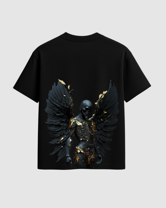Fallen Ascendancy – Oversized Skeletal Angel Tee