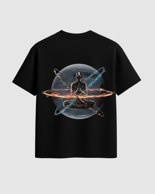Cosmic Stillness – Astral Meditation Oversized Tee