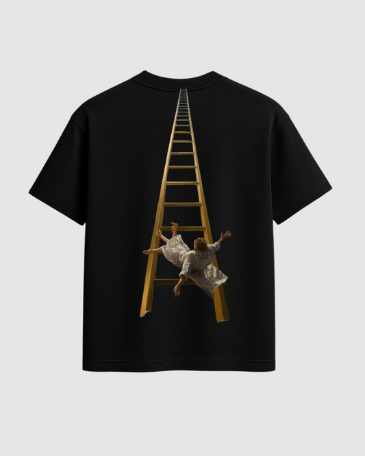 Heaven’s Fall – Oversized Surreal Ladder Tee
